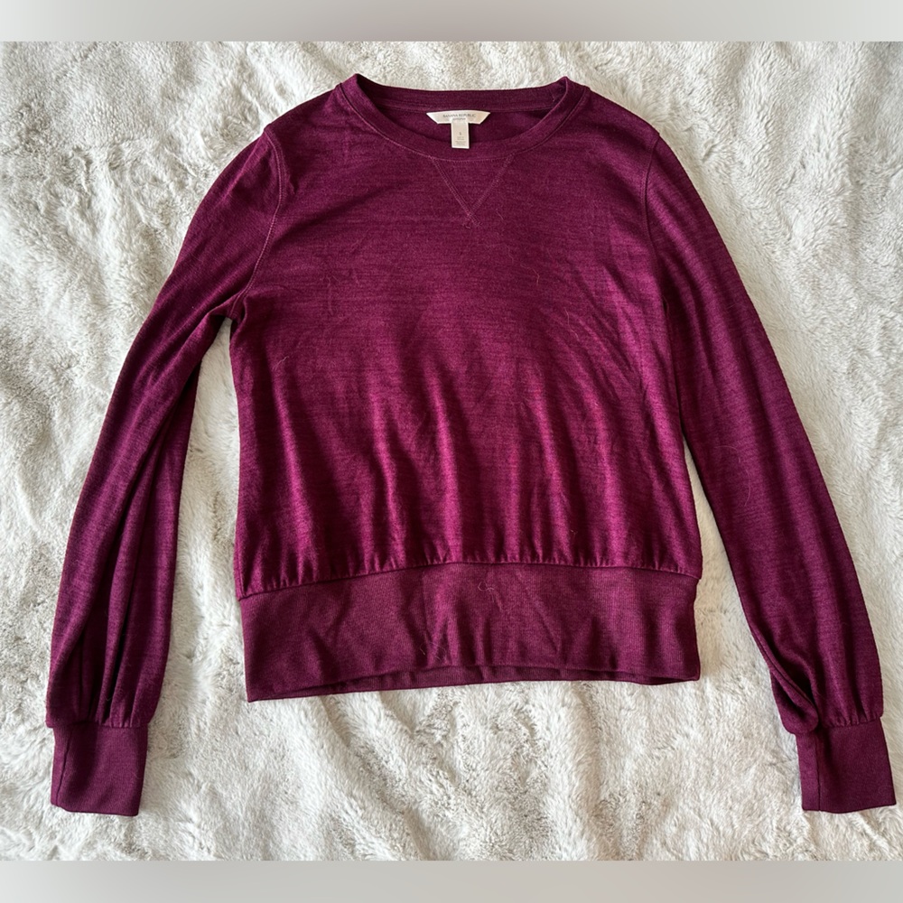 Maroon Banana Republic sweater